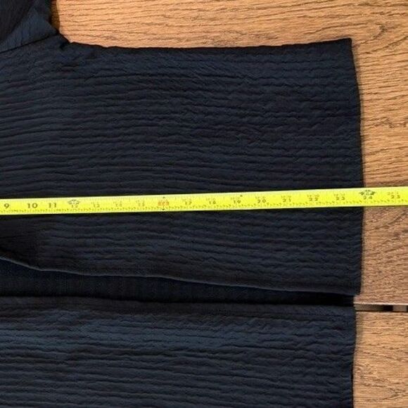 Eileen Fisher Wool Blend Open Front Cardigan Women’s Sz S Black Mandarin Collar - Picture 9 of 9